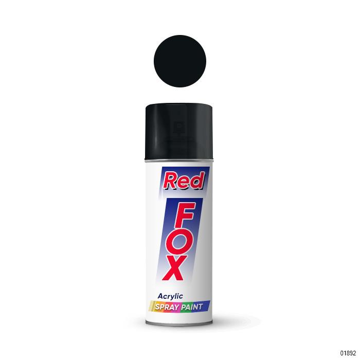 SPRAY PAINT FLAT BLACK NO.4 REDFOX